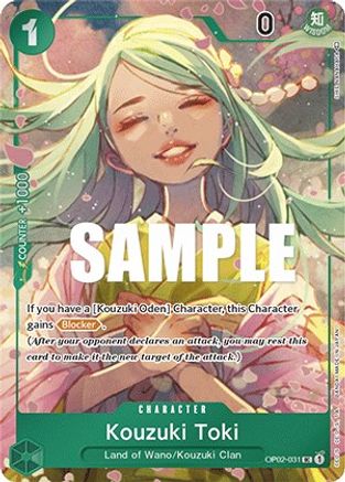 Kouzuki Toki (Box Topper) [OP02-031] One Piece - Paramount War - Single Cards