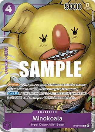Minokoala (Box Topper) [OP02-086] One Piece - Paramount War - Single Cards