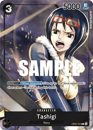 Tashigi (Box Topper) [OP02-105] One Piece - Paramount War - Single Cards