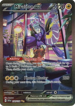 Miraidon ex - 244/198 (244) [SV1] Pokemon SV01: Scarlet & Violet Base Set - Single Cards