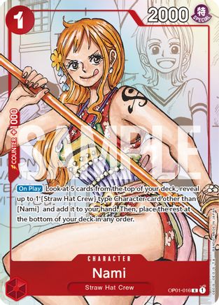 Nami - OP01-016 (Alternate Art) (OP01-016) - One Piece Promotion Cards - Single Cards