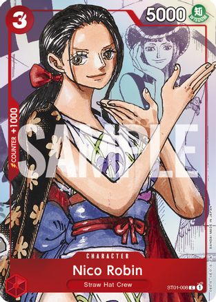 Nico Robin - ST01-008 (Alternate Art) (ST01-008) - One Piece Promotion Cards - Single Cards
