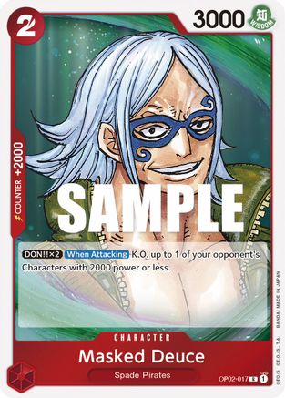 Masked Deuce [OP02-017] One Piece - Paramount War - Single Cards