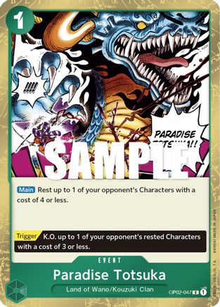 Paradise Totsuka [OP02-047] One Piece - Paramount War - Single Cards
