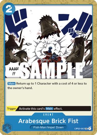 Arabesque Brick Fist (OP02-067)   One Piece - Paramount War - Single Cards