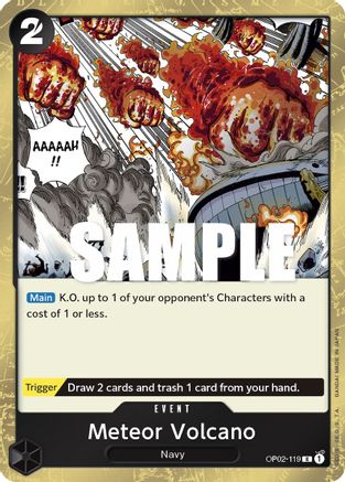 Meteor Volcano [OP02-119] One Piece - Paramount War - Single Cards