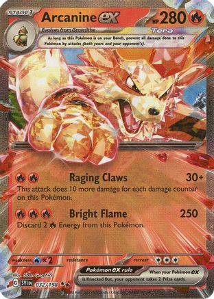 Arcanine ex - 032/198 (032) [SV1] Pokemon SV01: Scarlet & Violet Base Set - Single Cards