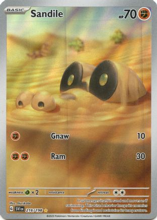 Sandile - 216/198 (216) [SV1] Pokemon SV01: Scarlet & Violet Base Set - Single Cards