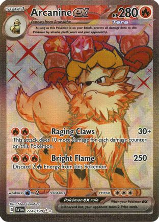 Arcanine ex - 224/198 (224) [SV1] Pokemon SV01: Scarlet & Violet Base Set - Single Cards