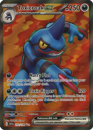 Toxicroak ex - 232/198 (232) [SV1] Pokemon SV01: Scarlet & Violet Base Set - Single Cards