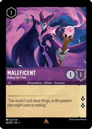 Maleficent - Biding Her Time (48/204) - The First Chapter - Lorcana - Single Cards