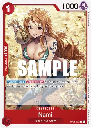 Nami (Tournament Pack Vol. 3) [Participant] (ST01-007) [OP-PR] - Single Cards