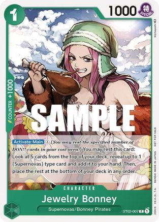 Jewelry Bonney (Tournament Pack Vol. 3) [Participant] (ST02-007) [OP-PR] - Single Cards
