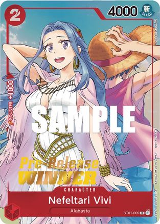Nefeltari Vivi (OP-03 Pre-Release Tournament) [Winner] (ST01-009) - One Piece Promotion Cards - Single Cards