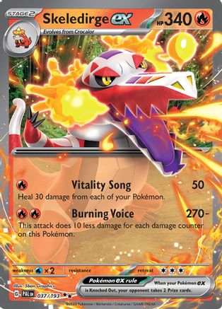 Skeledirge ex - 037/193 (037) [SV02] Pokemon SV02: Paldea Evolved - Single Cards