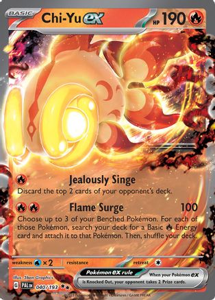 Chi-Yu ex - 040/193 (040) [SV02] Pokemon SV02: Paldea Evolved - Single Cards