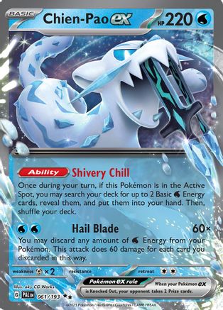 Chien-Pao ex - 061/193 (061) [SV02] Pokemon SV02: Paldea Evolved - Single Cards