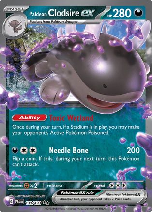 Paldean Clodsire ex (130) [SV02] Pokemon SV02: Paldea Evolved - Single Cards