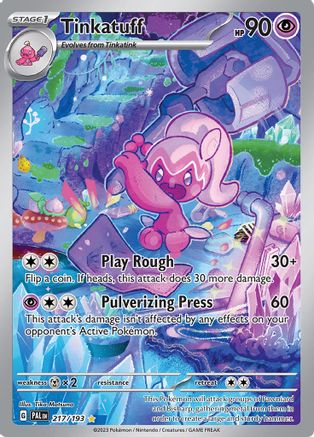 Tinkatuff - 217/193 (217) [SV02] Pokemon SV02: Paldea Evolved - Single Cards