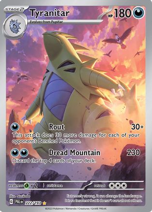 Tyranitar - 222/193 (222) [SV02] Pokemon SV02: Paldea Evolved - Single Cards