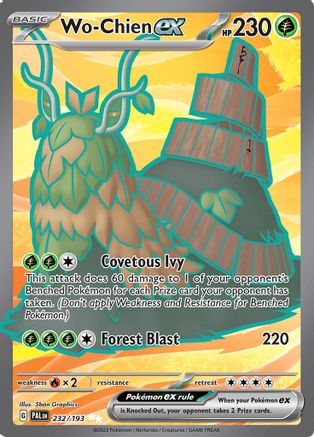Wo-Chien ex - 232/193 (232) [SV02] Pokemon SV02: Paldea Evolved - Single Cards