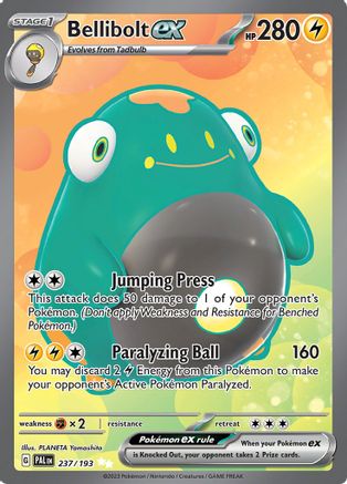 Bellibolt ex - 237/193 (237) [SV02] Pokemon SV02: Paldea Evolved - Single Cards
