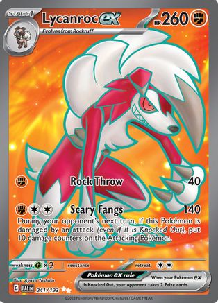 Lycanroc ex - 241/193 (241) [SV02] Pokemon SV02: Paldea Evolved - Single Cards