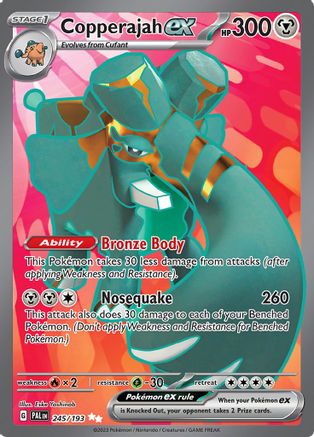 Copperajah ex - 245/193 (245) [SV02] Pokemon SV02: Paldea Evolved - Single Cards