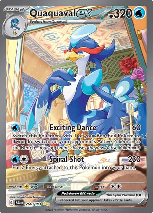 Quaquaval ex - 260/193 (260) [SV02] Pokemon SV02: Paldea Evolved - Single Cards