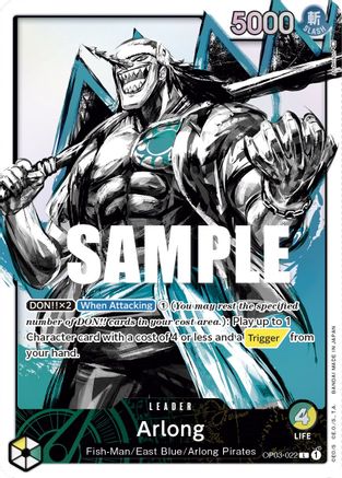 Arlong (Alternate Art) [OP03-022] One Piece - Pillars of Strength - Single Cards