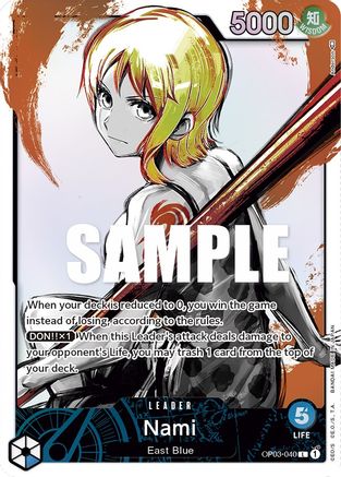 Nami (040) (Alternate Art) [OP03-040] One Piece - Pillars of Strength - Single Cards