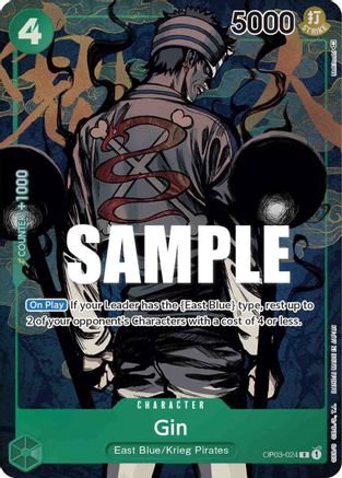 Gin (Alternate Art) [OP03-024] One Piece - Pillars of Strength - Single Cards