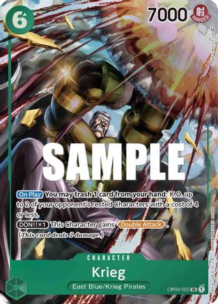 Krieg (Alternate Art) [OP03-025] One Piece - Pillars of Strength - Single Cards