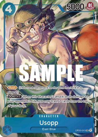 Usopp (Alternate Art) [OP03-041] One Piece - Pillars of Strength - Single Cards