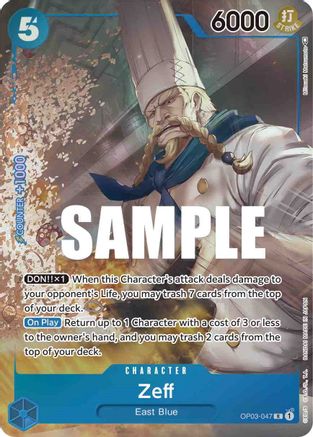 Zeff (Alternate Art) [OP03-047] One Piece - Pillars of Strength - Single Cards