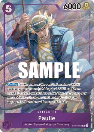 Paulie (Alternate Art) [OP03-066] One Piece - Pillars of Strength - Single Cards