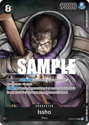 Issho (Alternate Art) [OP03-078] One Piece - Pillars of Strength - Single Cards