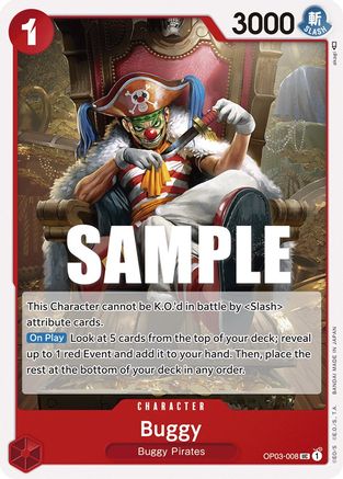 Buggy 008 (OP03-008)   One Piece - Pillars of Strength - Single Cards