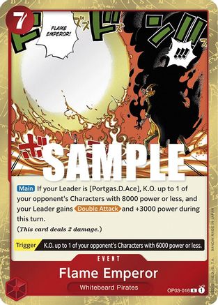 Flame Emperor [OP03-016] One Piece - Pillars of Strength - Single Cards