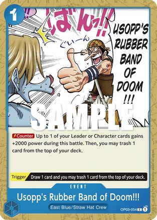 Usopps Rubber Band of Doom (OP03-054)   One Piece - Pillars of Strength - Single Cards