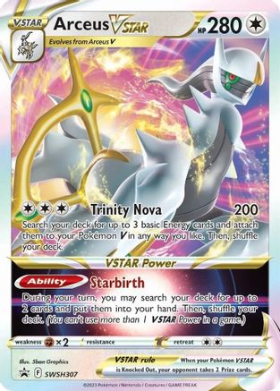 Arceus VSTAR - SWSH307 SWSH307/307 - SWSH Sword & Shield Promo Cards Holofoil - Single Cards