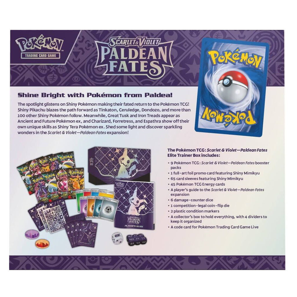 Scarlet & Violet Paldean Fates Elite Trainer Box POKEMON TCG - Trading Card Games - 4