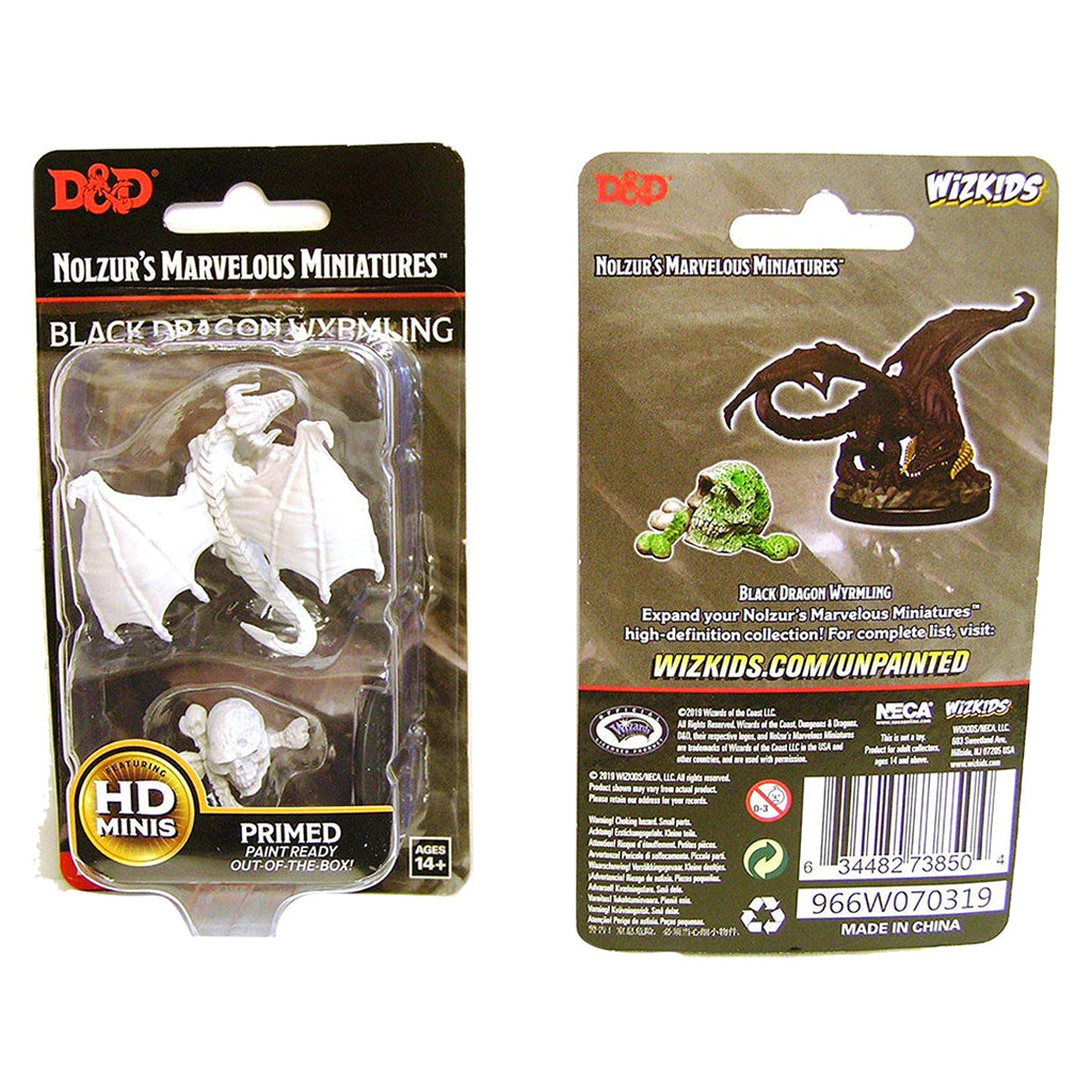 D&D Nolzurs Marvelous Unpainted Miniatures Black Dragon Wyrmling - Miniatures - 4