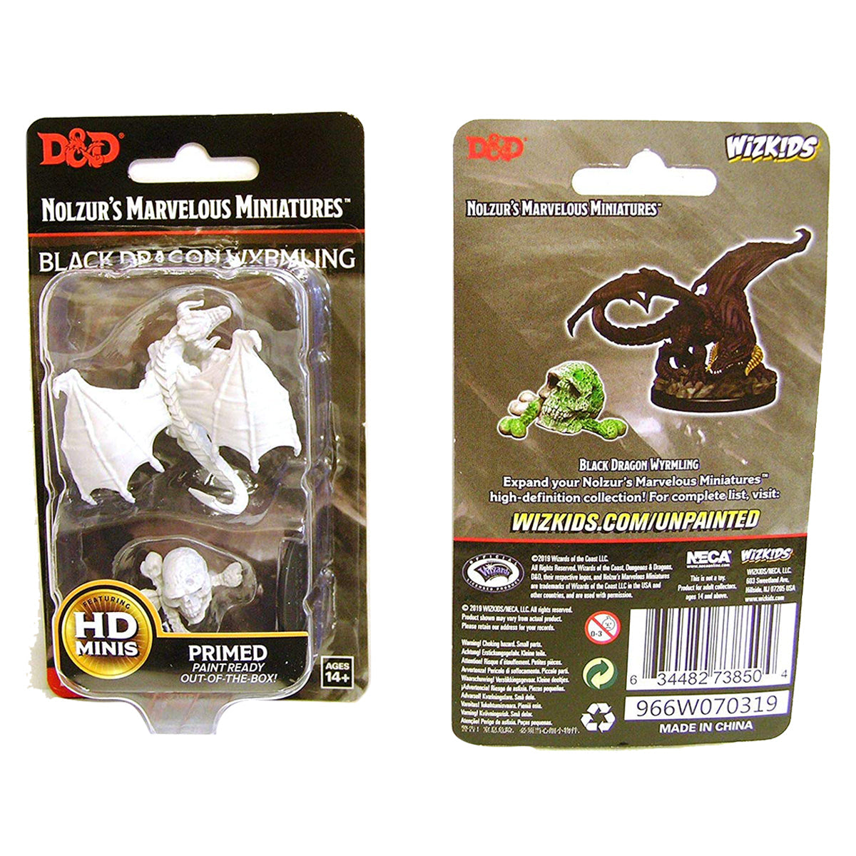 D&D Nolzurs Marvelous Unpainted Miniatures Black Dragon Wyrmling - Miniatures - 4