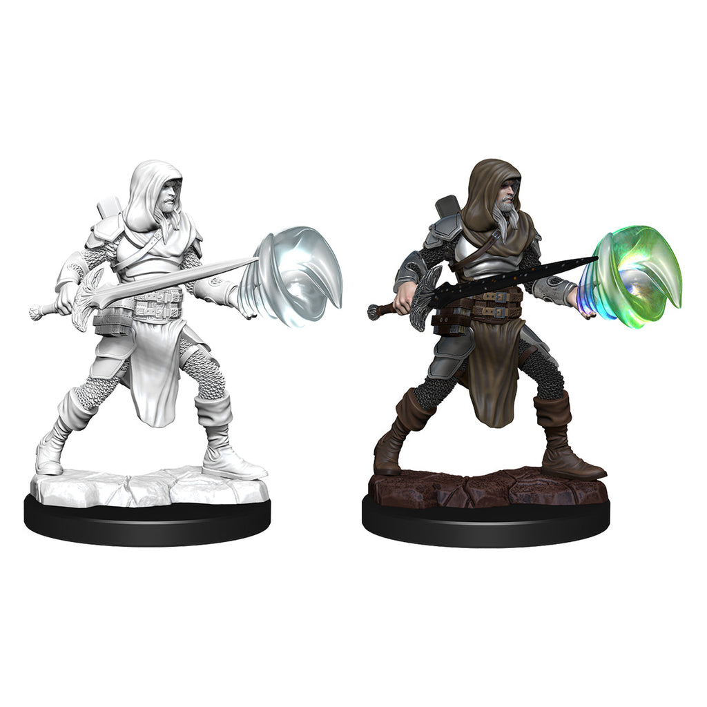 D&D Nolzurs Marvelous Unpainted Miniatures Male Multiclass Fighter + Wizard - Miniatures - 3