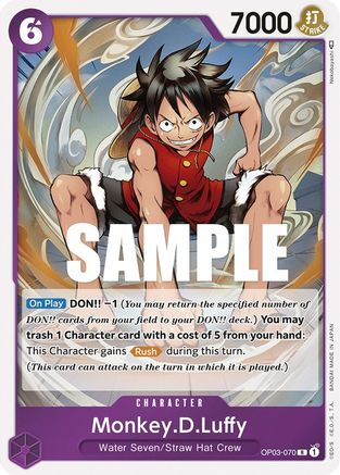 Monkey.D.Luffy [OP03-070] One Piece - Pillars of Strength - Single Cards