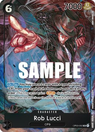 Rob Lucci (092) (Alternate Art) [OP03-092] One Piece - Pillars of Strength - Single Cards