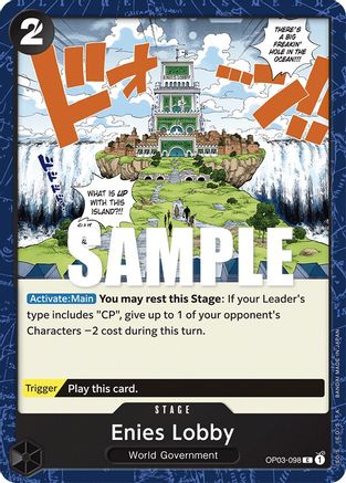 Enies Lobby (OP03-098)   One Piece - Pillars of Strength - Single Cards