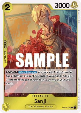 Sanji [OP02-026] One Piece - Paramount War - Single Cards