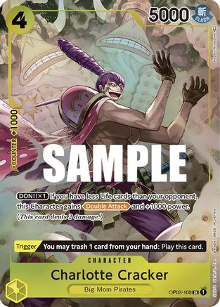 Charlotte Cracker (Alternate Art) [OP03-108] One Piece - Pillars of Strength - Single Cards